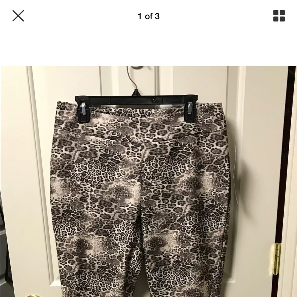 Peck and Peck Leopard Slimming pants Size 12